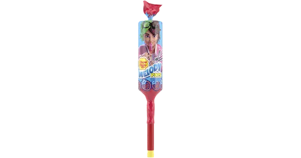 Chupa Chups Melody Pops maasikamaitseline pulgakomm 15 g