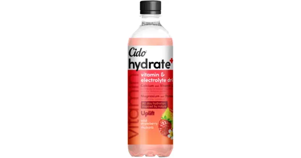 CIDO Hydrate+ Uplift Maasikas-Rabarber jook 600 ml