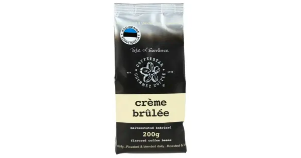 Coffeestar maitsestatud kohvioad Creme Brule 200 g
