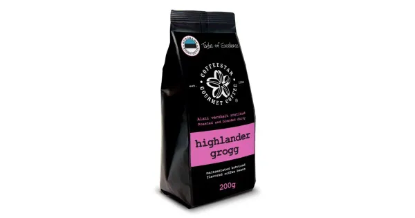 Coffeestar maitsestatud kohvioad Highlander Grogg 200g