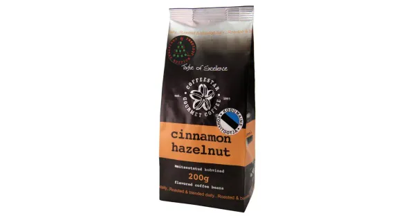 Coffeestar maitsestatud kohvioad kaneeli-metspähkli 200g