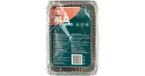 Coop alumiiniumvormid 0,85l 6tk