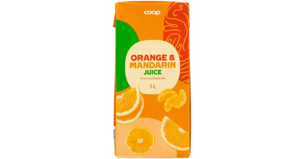 Coop apelsini-mandariini täismahl 1L