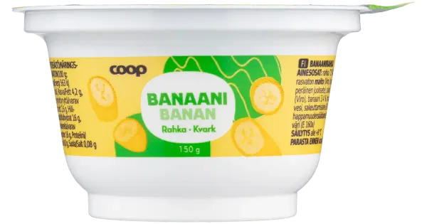 Coop banaani kohupiimakreem, 150 g