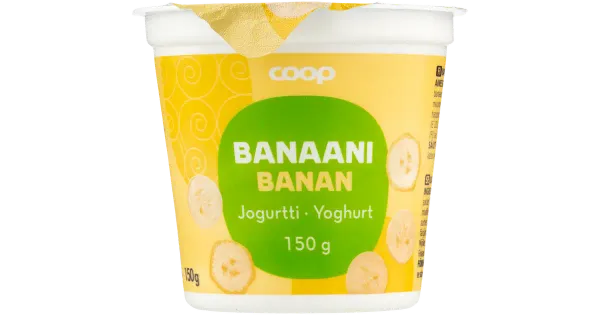 COOP banaanijogurt 150g