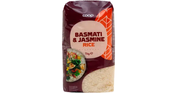 Coop basmati ja jasmiiniriis 1kg