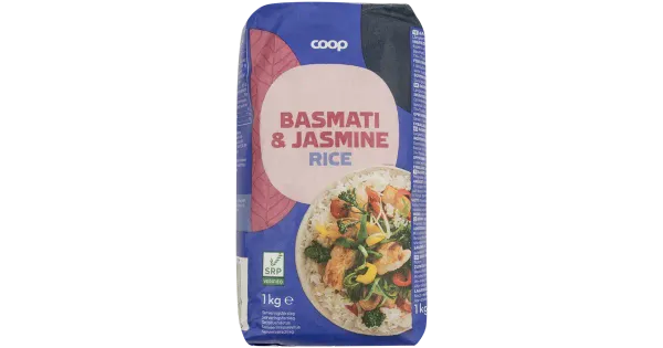 Coop basmati&jasmiiniriis 1kg