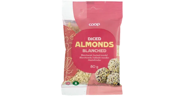 Coop blanšeeritud hakitud mandlid 80g