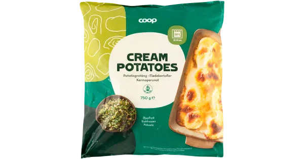 Coop Blanšeeritud kartuliviilud koorekastmes 750 g