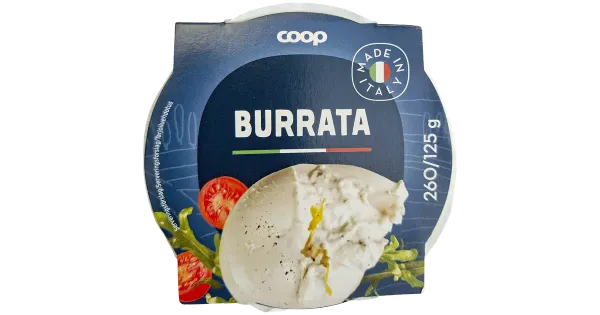 Coop Burratta toorjuust soolalahuses, 260/125g