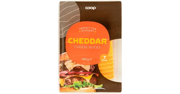 Coop Cheddar burgerijuustuviilud 150g