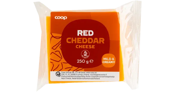 Coop Cheddar punane 250g