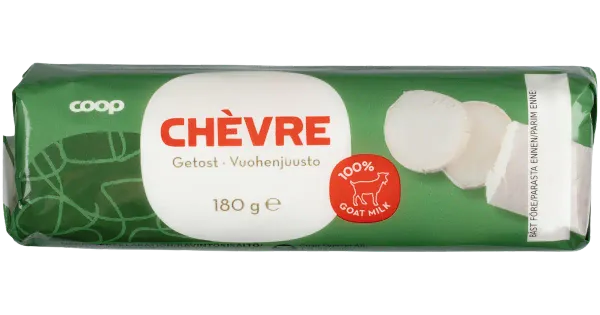 Coop Chevre valgehallitusjuust kitsepiimast 180g