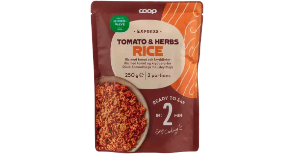 Coop express riis tomati ja ürtidega 250 g