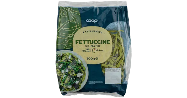 Coop fettuccine spinatiga 300 g