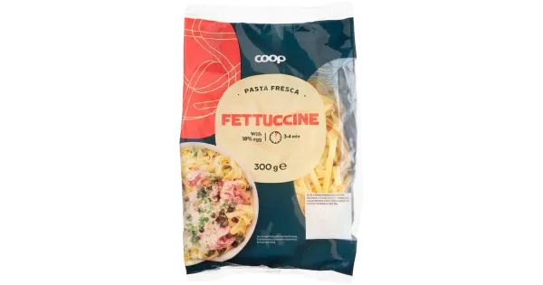 Coop Fettucine Värske Pasta 300 G