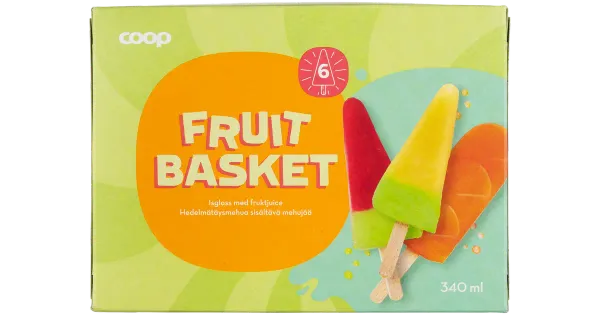 Coop Fruit Basket Jäätised 6tk 340 g