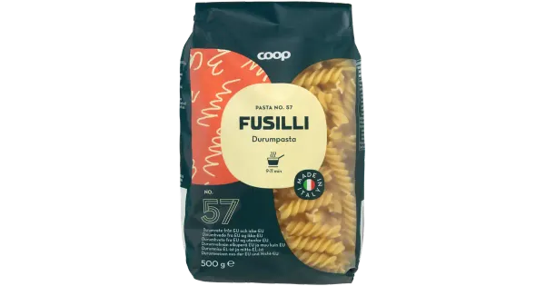 Coop fusilli pasta nr 57 500g