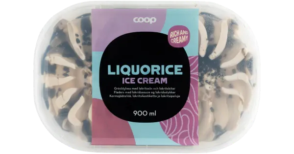 Coop Gourmet Lagritsajäätis 900 ml
