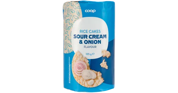 Coop hapukoore- ja sibulamaitselised riisigaletid 125g