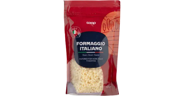 Coop Itaalia kõva juust, riivitud, 9 kuud 100 g