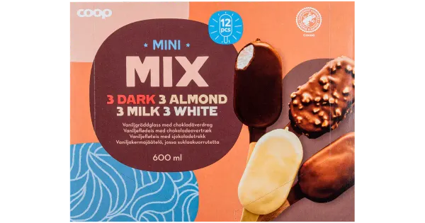 Coop Jäätise mix 12tk 600 g