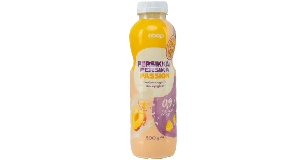 Coop joogijogurt virsiku-passioni 500g