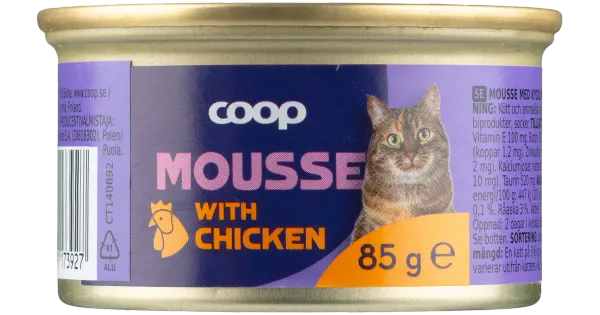 COOP kana mousse kassidele 85g