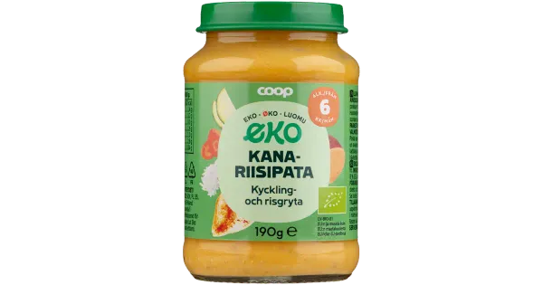 Coop kana-riisipüree 6k, 190g
