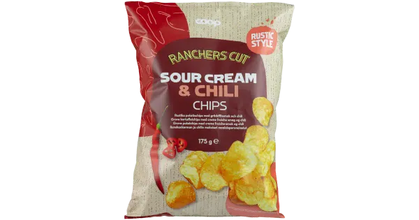 Coop kartulikrõpsud hapukoor-chilli 175g