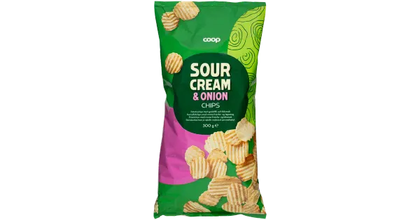 COOP Kartulikrõpsud hapukoore&sibula 300g