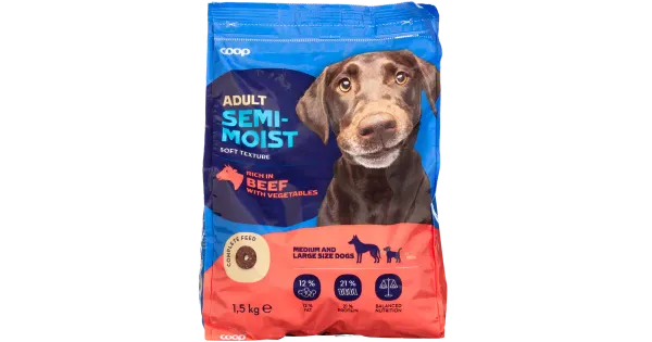 COOP koerte kuivtoit veise ja köögiviljadega 1,5kg