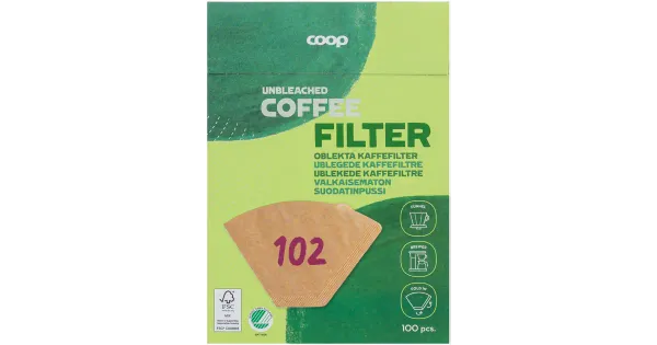 Coop kohvifilter 102/100 värvitu