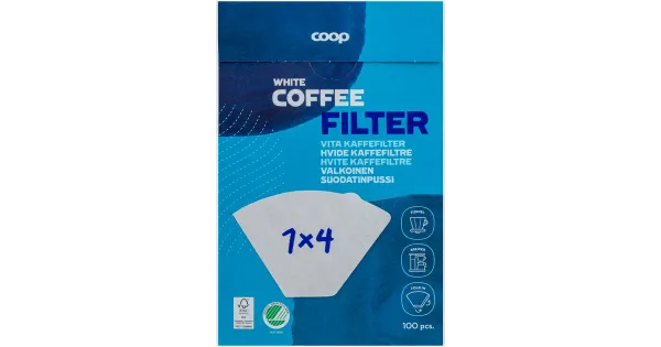COOP Kohvifilter valge 1x4 100tk