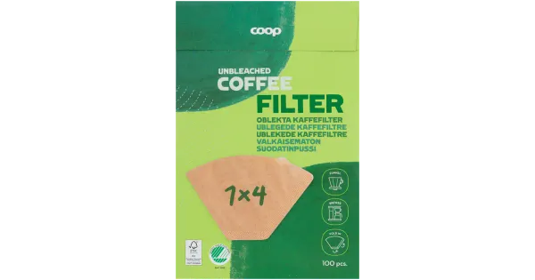 Coop kohvifiltrid nr 4 pruun 100tk