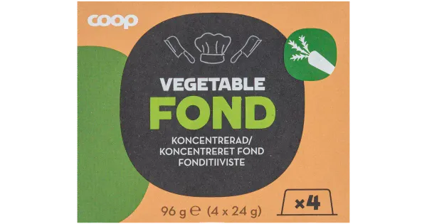 Coop konsentreeritud köögiviljafond 4x24g