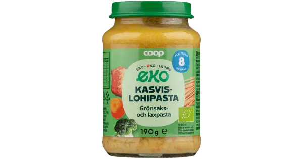 Coop köögivilja-lõhepasta 8k, 190 g