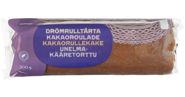 Coop Kreemitäidisega Kakao Rullbiskviit 300 G