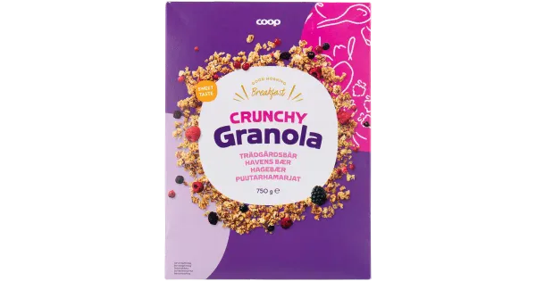 Coop krõbe granola aiamarjadega 750 g