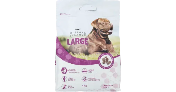 Coop kuiv koeratoit suurematele koertele, 4 kg