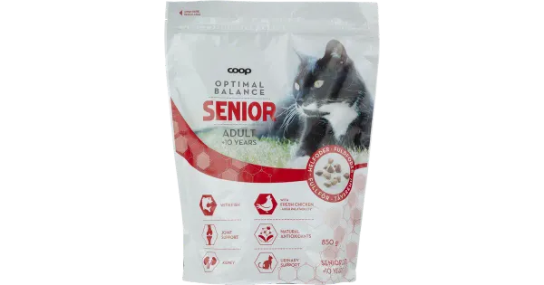 COOP kuivtoit vanematele kassidele 850g