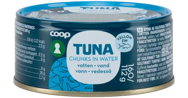 Coop kulduim-tuunikala tükid vees 160/112g