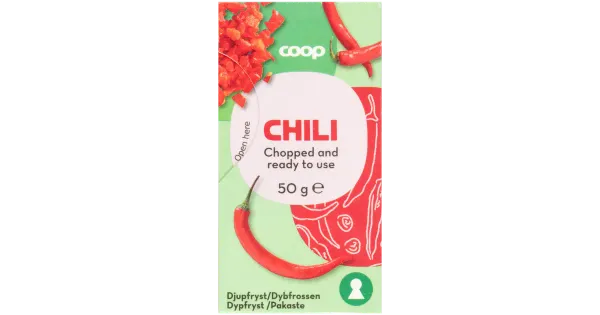 Coop külmutatud hakitud Tšilli 50 g