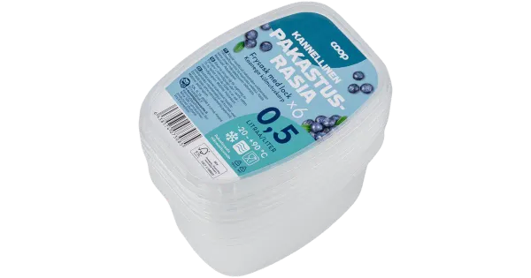 Coop külmutuskarbid 0,5 l 6 tk