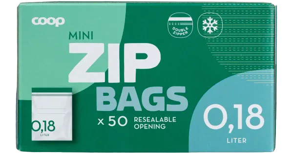 Coop külmutuskotid mini 0,18l 50tk