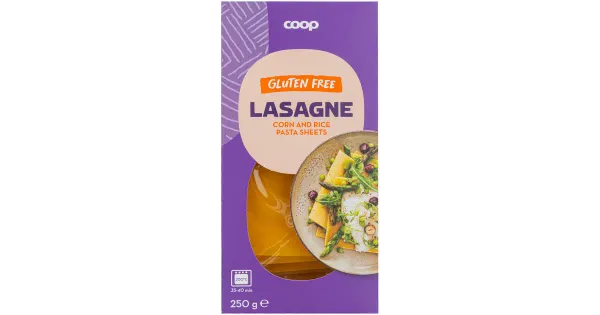 Coop lasanjeplaadid gluteenivaba 250g