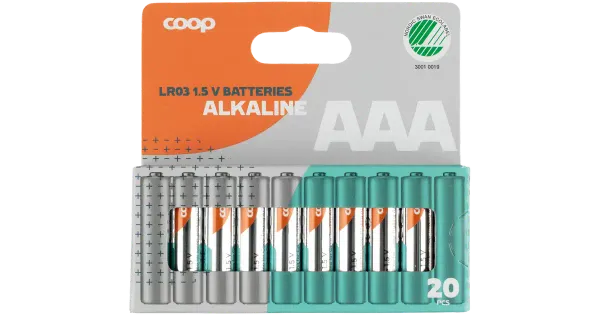 Coop leelispatarei aaa/lr03 20tk