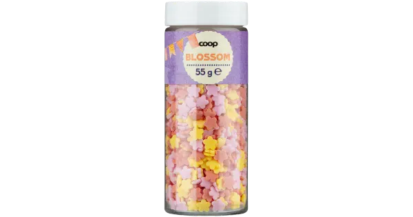 Coop lillekujulised suhkruhelbed, 55 g