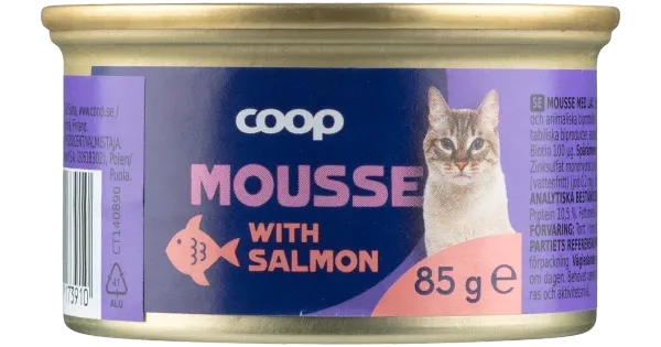 COOP lõhe mousse kassidele 85g