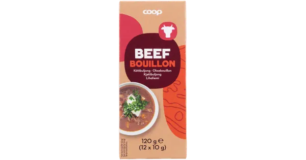 Coop loomalihapuljongikuubik 12 tk (10 g), 120 g